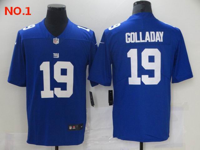 Men's New York Giants #19 Kenny Golladay Jerseys-8